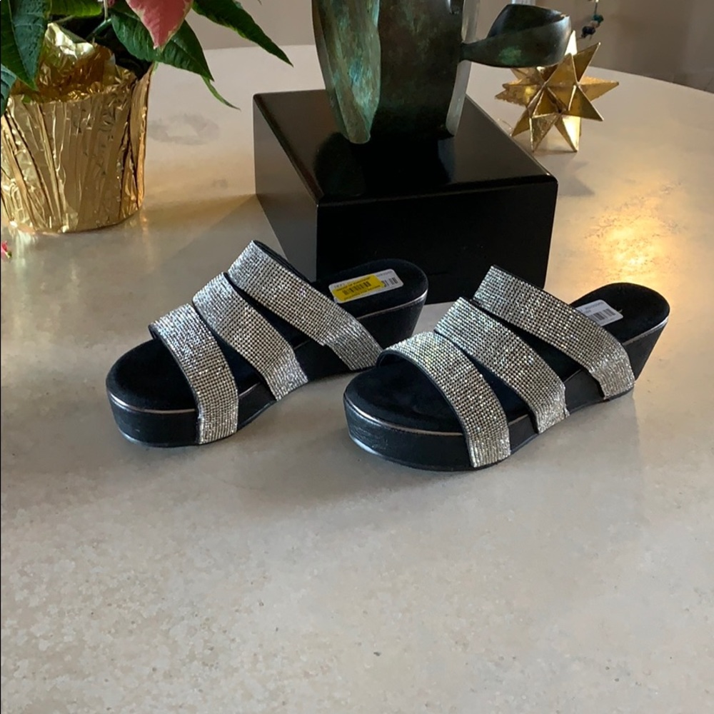 Bling platform sandals